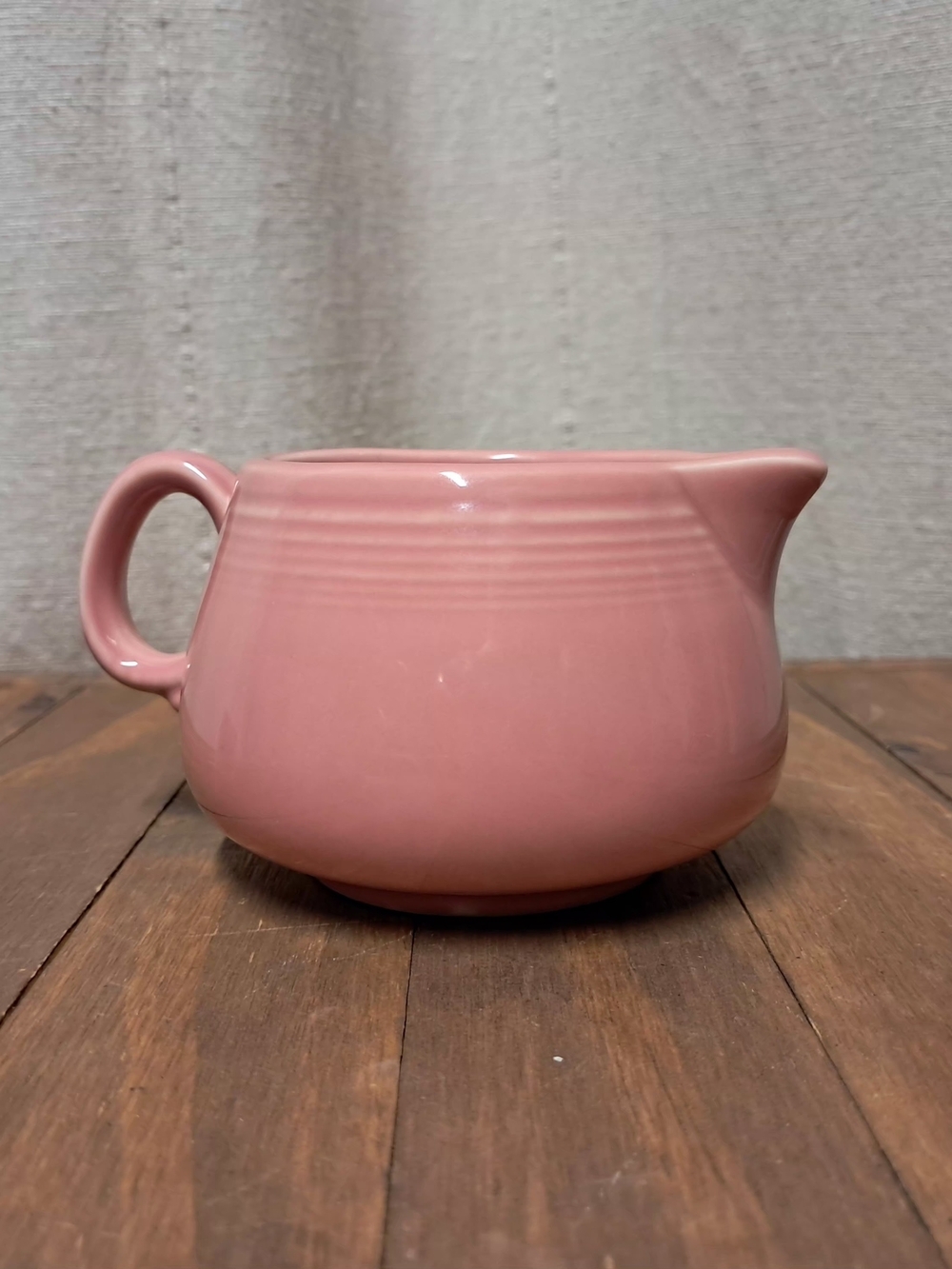 Fiestaware Peony Pink Sugar Bowl Lidded Creamer and Base Tray 4-Piece Set - Picture 8 of 16